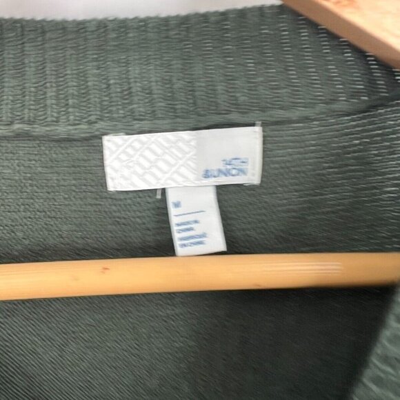 14th & Union Wool & Viscose Blend Oversized Sweater Green Women's M Medium - Picture 7 of 9